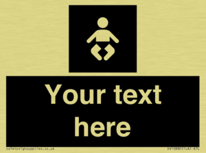 Custom information: black panel baby change